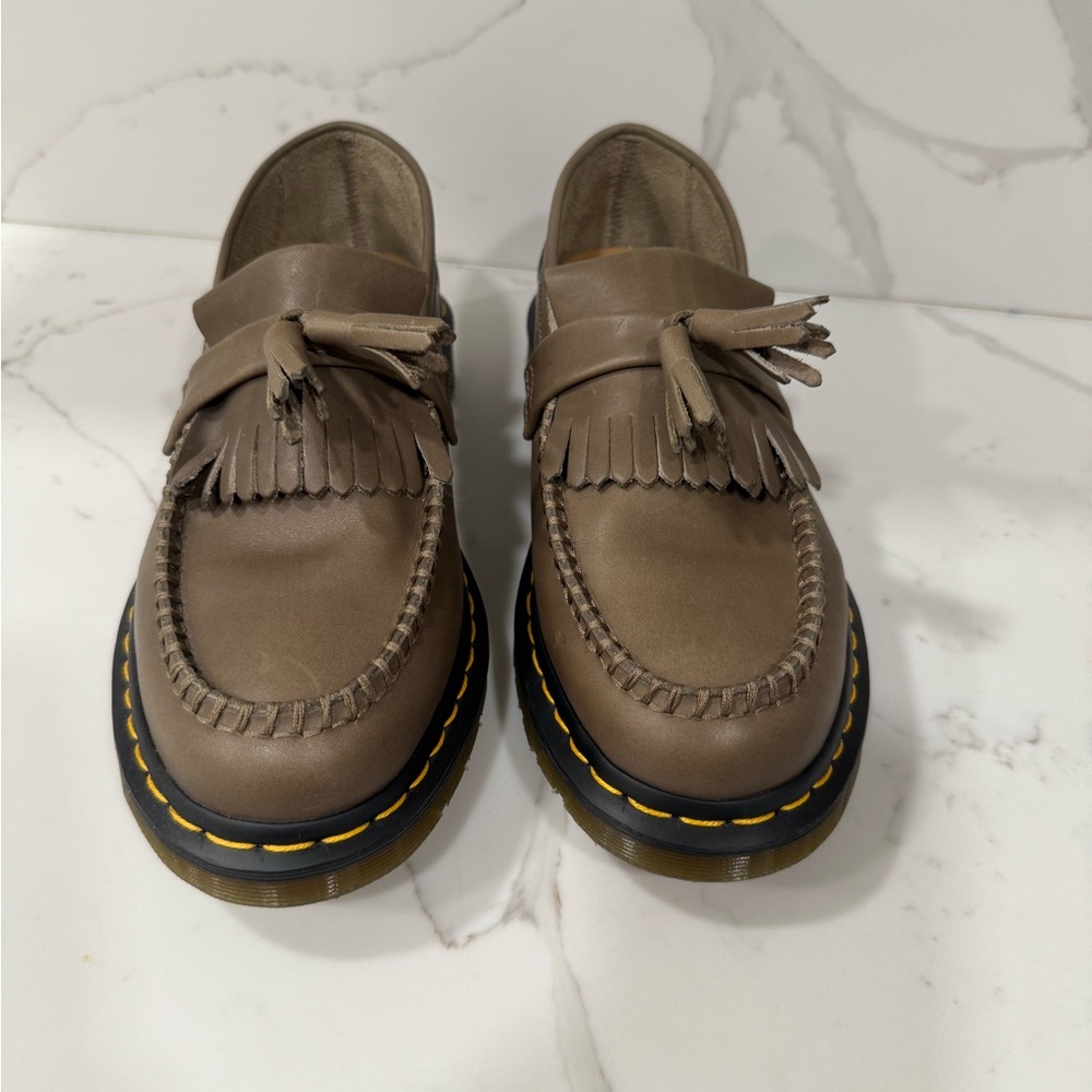 Dr. Martens Olive Green Tassel Loafers